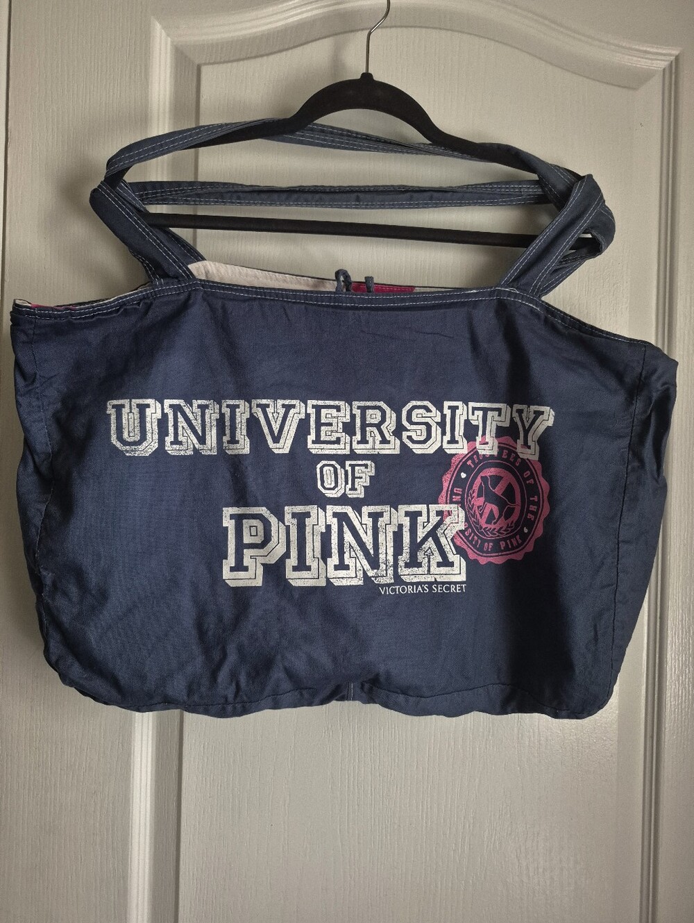 PINK Victoria's Secret Denim Canvas Tote-Y2K Vintage